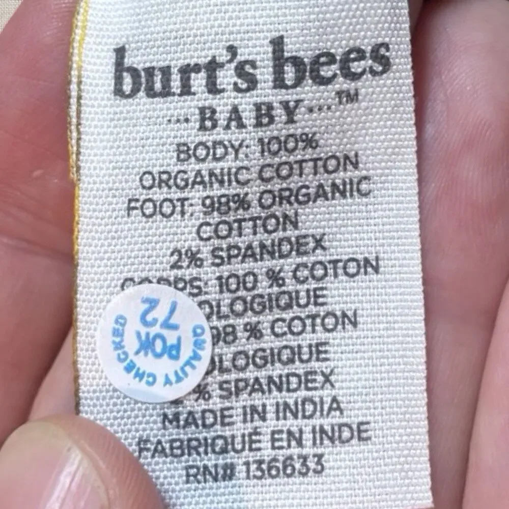 Burt’s Bees Baby Halloween Footie Sleeper Organic Cotton NWT 0-3M Spooky Black
